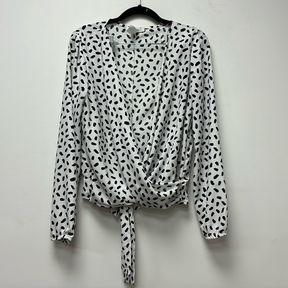 MILEY + MOLLY Blouse for women usable in the office in black and white size M - Picture 1 of 10